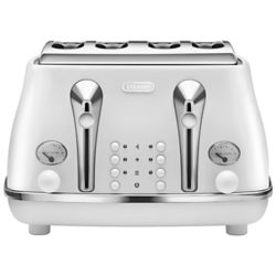 De'Longhi Elements 4-Slot Toaster Cloud White